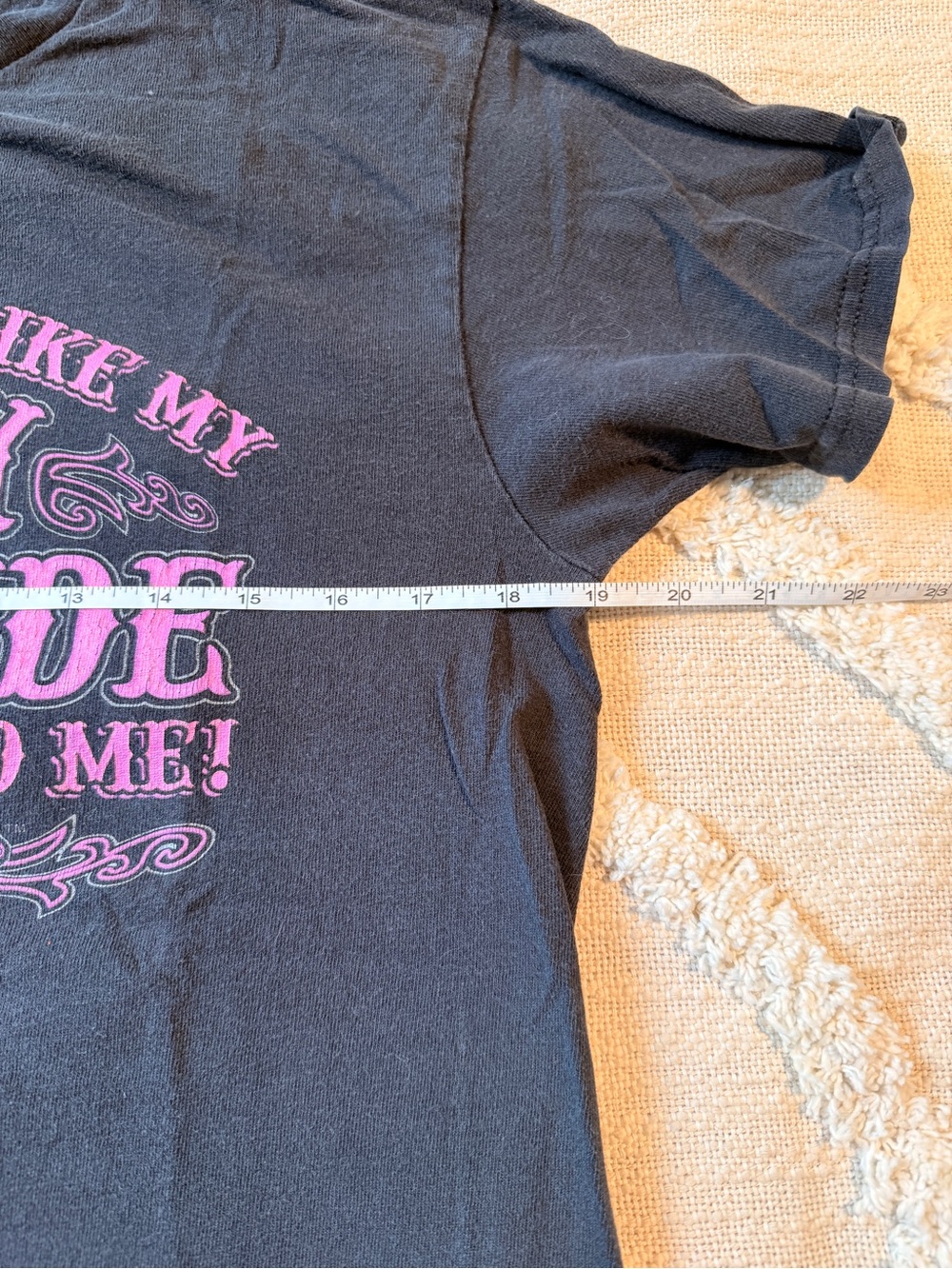 Black Graphic Tee with Pink 'Sassy Attitude' Print - Picture 3 of 6